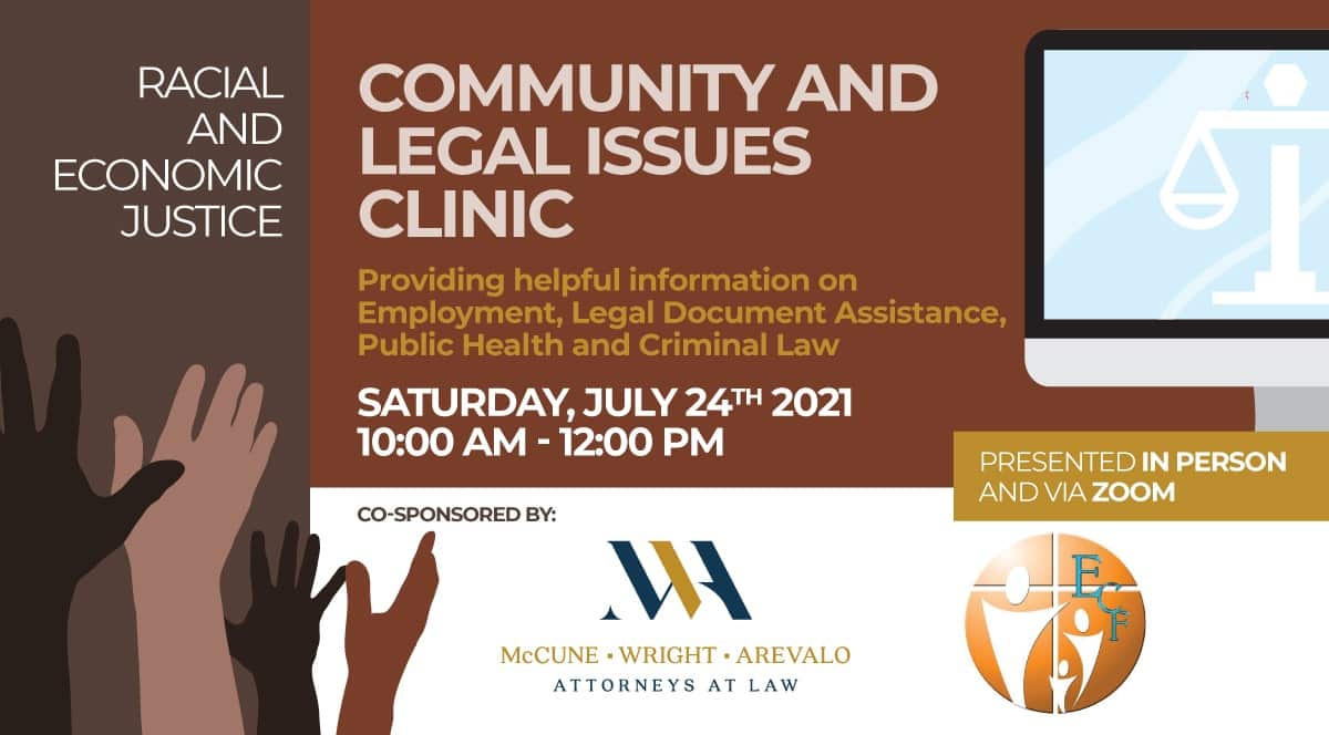 July 24 2021 community and legal issues clinic