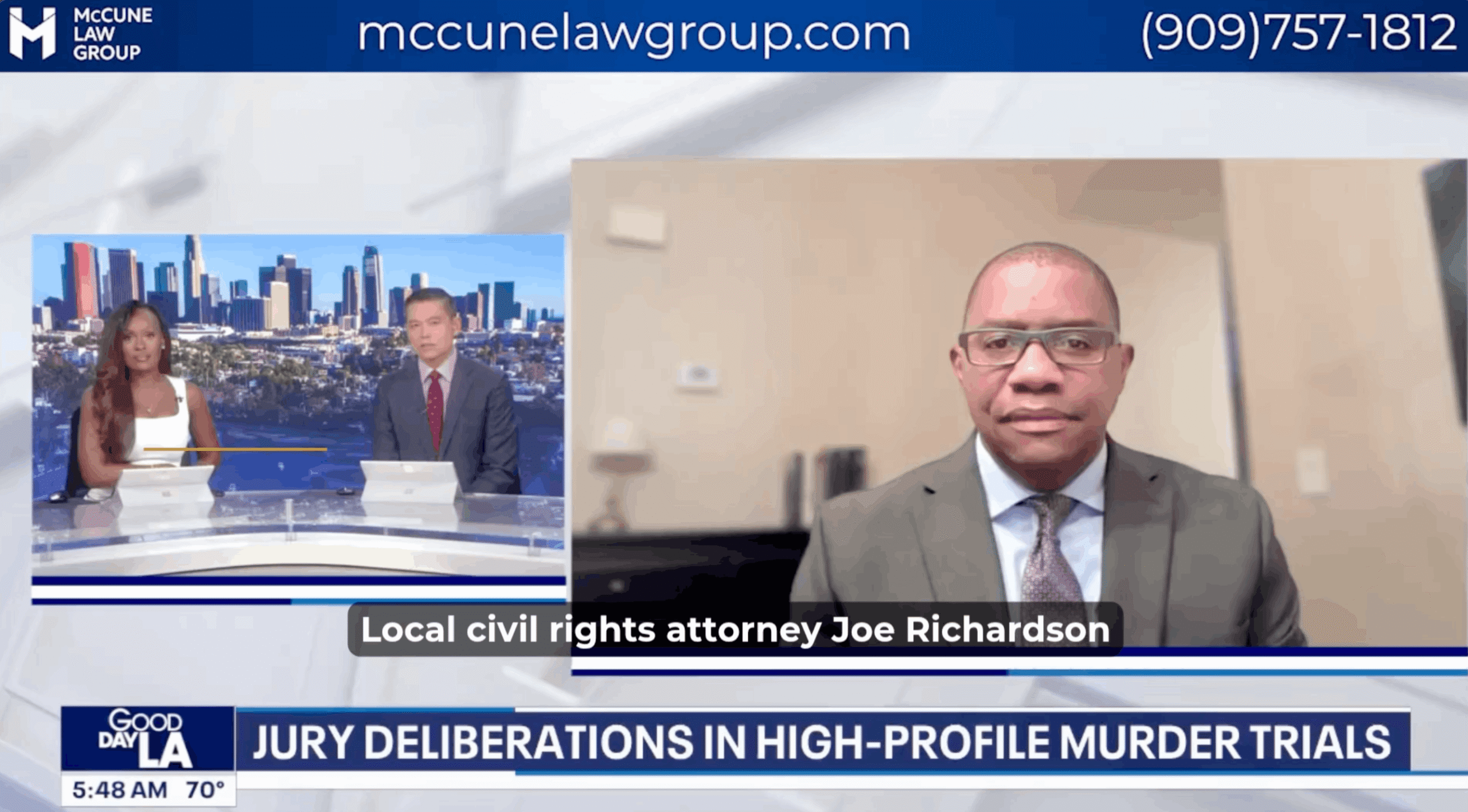 McCune Law Group Joe Richardson Clancy Tupac