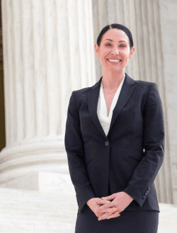 Michele Vercoski on the Steps of the US Supreme Court
