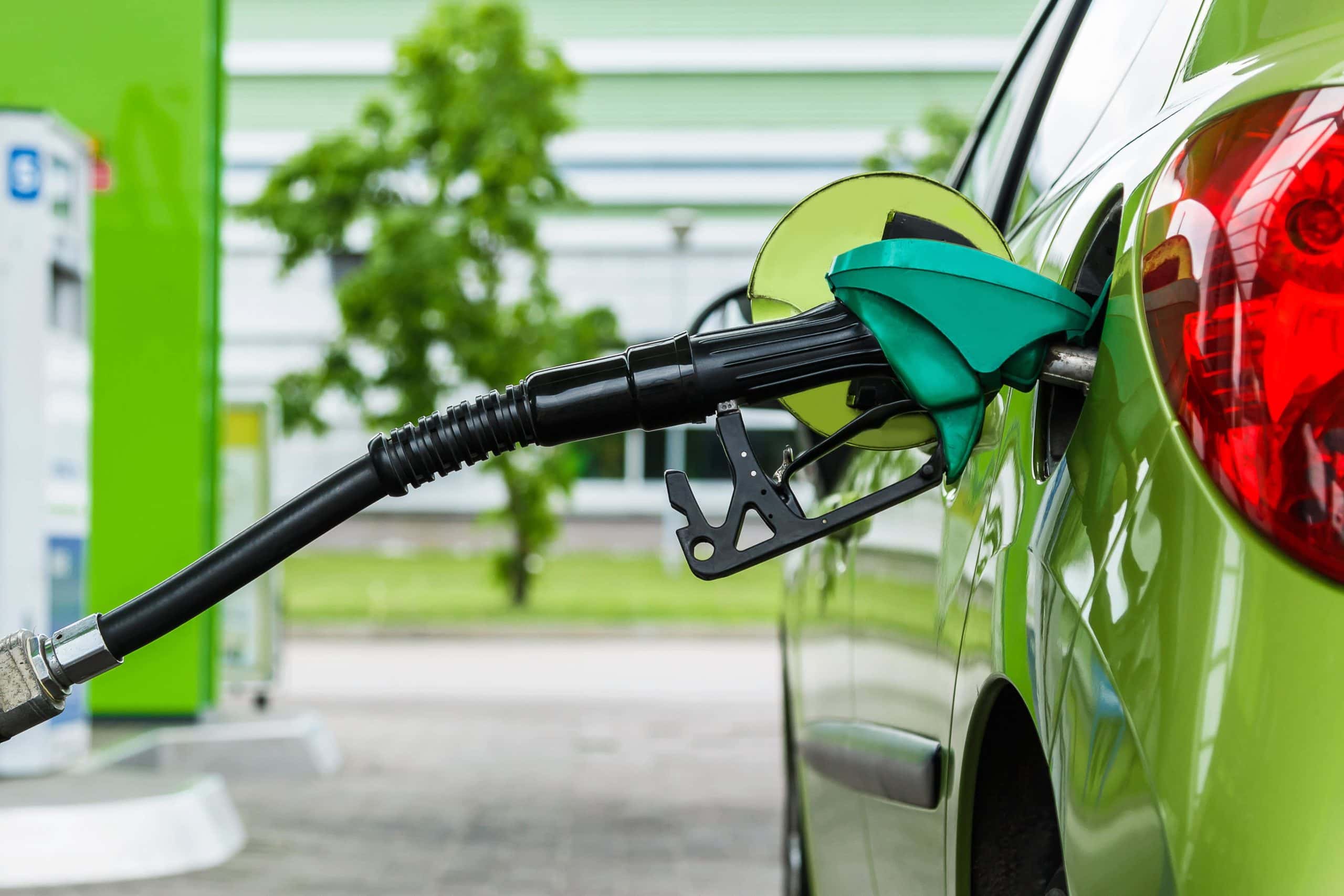 Filling up at the gas pump