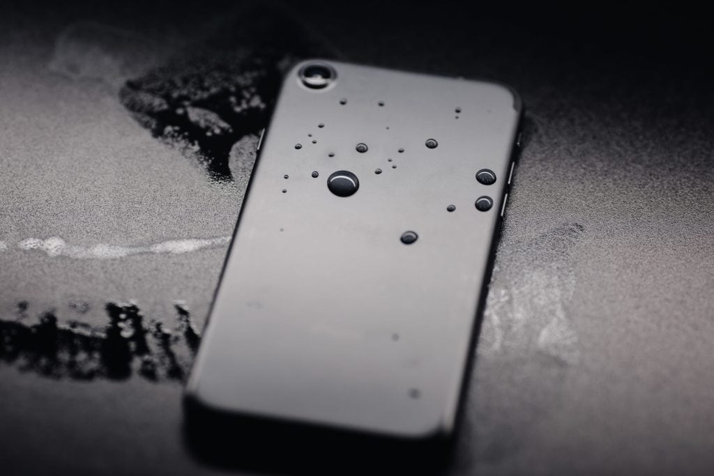 iPhone with water damage
