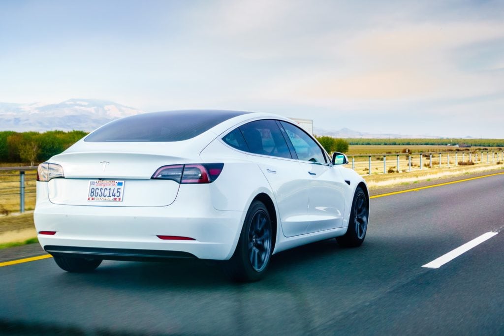 White Tesla Model X