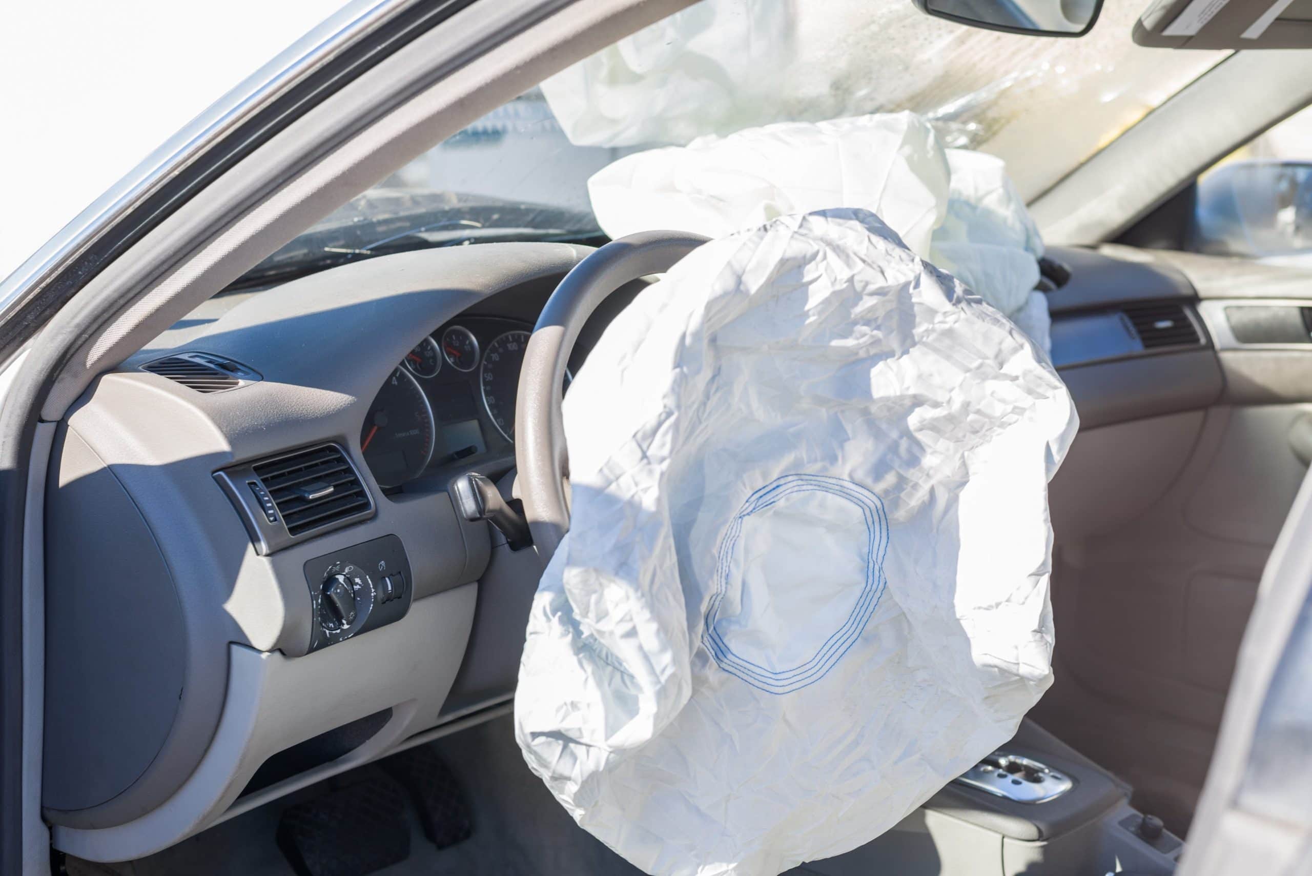 Air Bag Deployed inside of a car