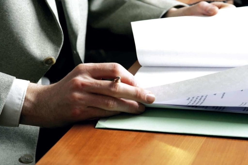 Reading paperwork